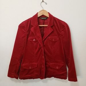 Eddie Bauer Red Jacket Blazer PM